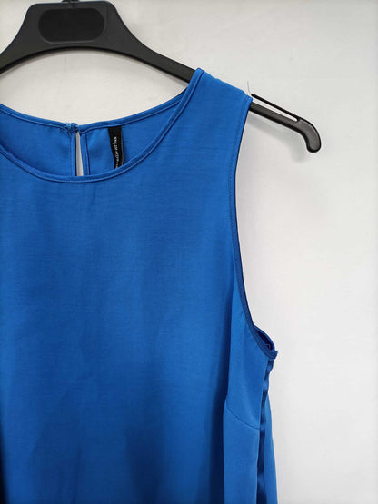 STRADIVARIUS.Top fluido azul T.s
