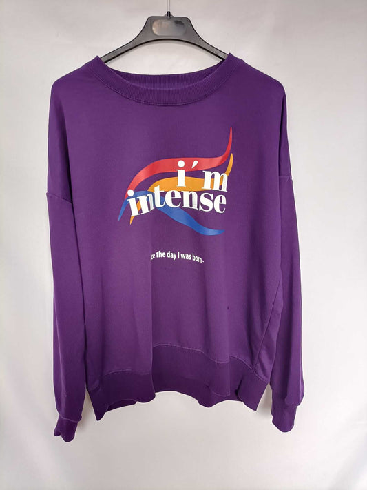 PULL&amp;BEAR. Purple sweatshirt TM