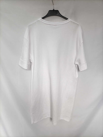 ZARA. White T-shirt style dress TM