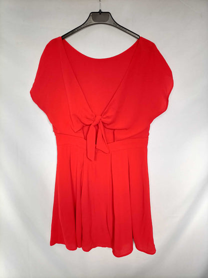 Y'COO.Vestido rojo espalda al aire T.L
