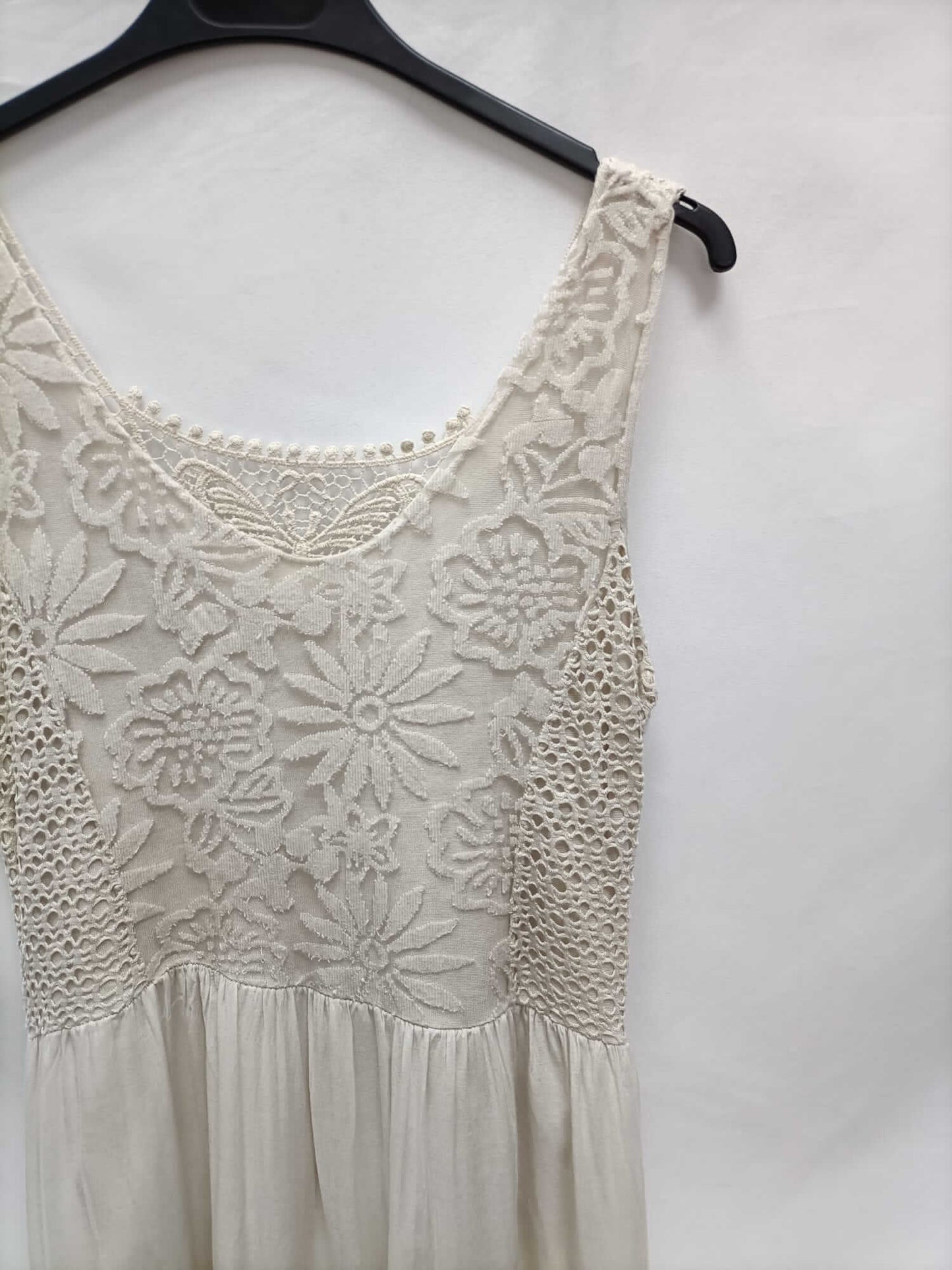 OTRAS.Vestido largo beige TU (M)