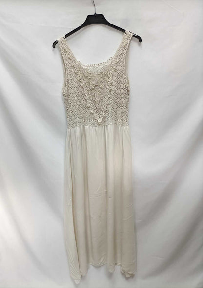 OTRAS.Vestido largo beige TU (M)