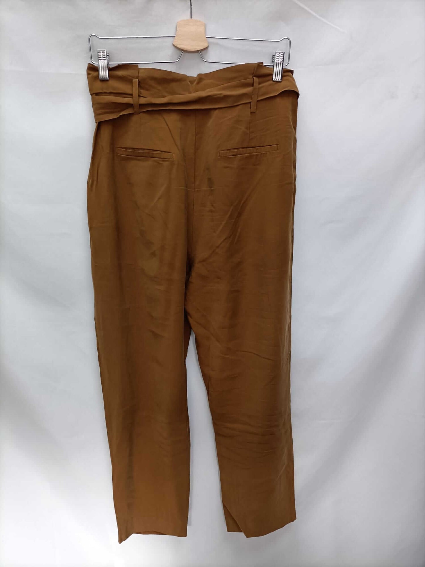 ZARA.Pantalones marrones T.m