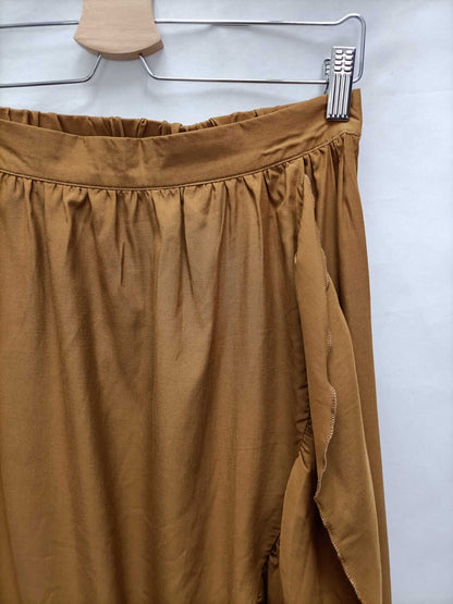 MEISIE.Camel midi skirt Tm