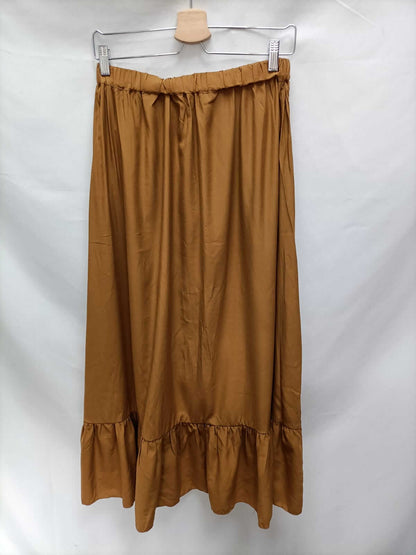 MEISIE.Camel midi skirt Tm