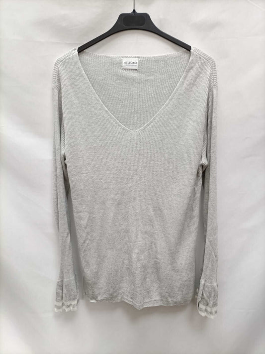 MUS&amp;BOMBON.Gray ribbed sweater Ts/m