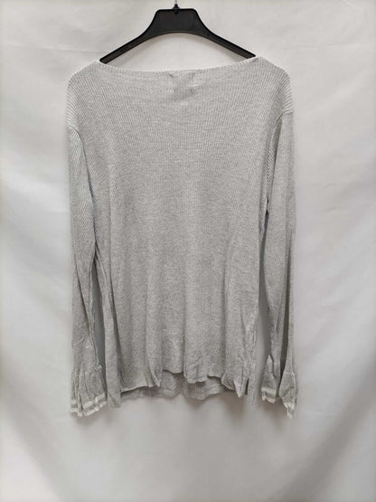 MUS&BOMBON.Jersey gris canalé T.s/m