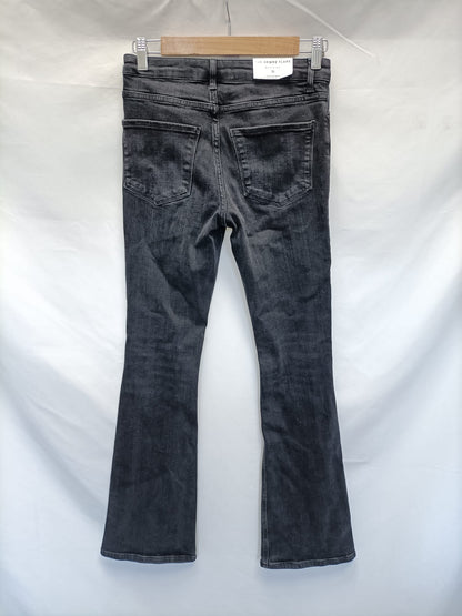 ZARA.Flared denim trousers S.36