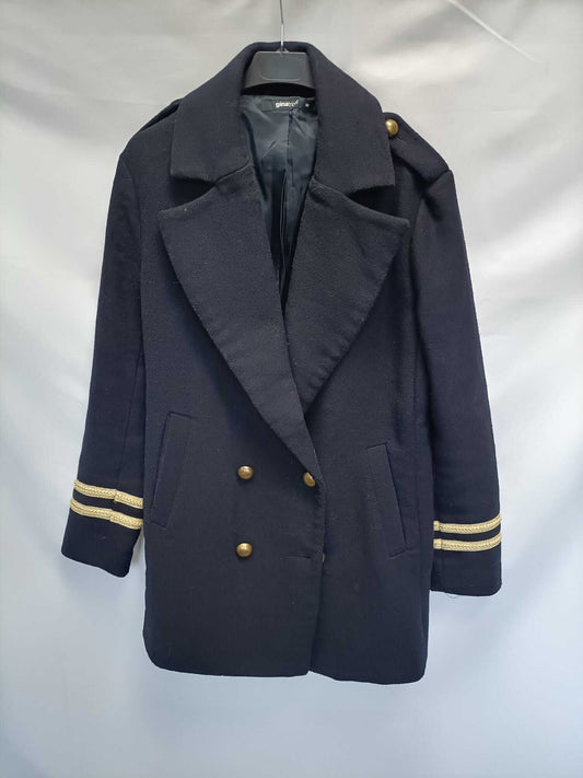 GINATRICOT.Blue cloth coat S.36