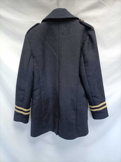 GINATRICOT.Blue cloth coat S.36
