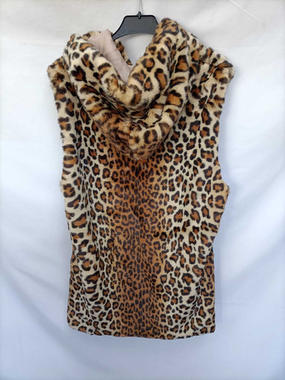 OTRAS.Chaleco pelo animal print T.L