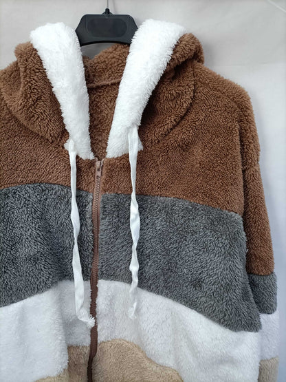 OTRAS.Sudadera borrego rayas TU(M/L)