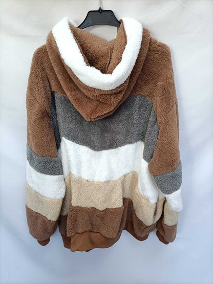 OTRAS.Sudadera borrego rayas TU(M/L)