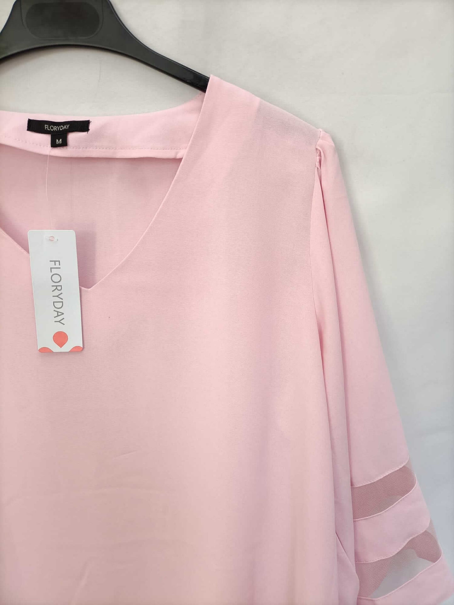 FLORYDAY.Blusa rosa mangas acampanadas T.m