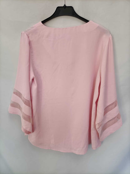 Pink blouse with flared sleeves Tm – Hibuy market
