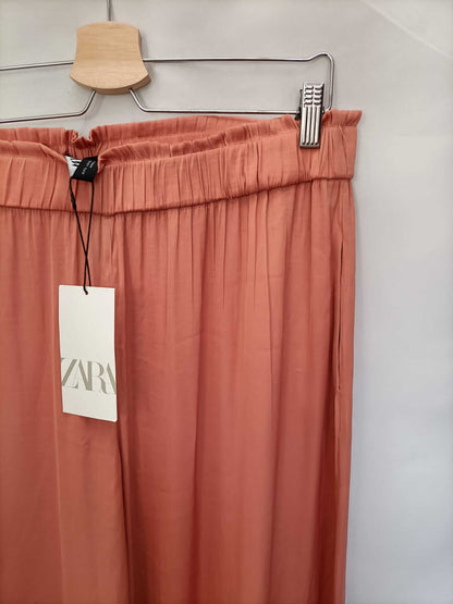 ZARA.Salmon palazzo pants TL