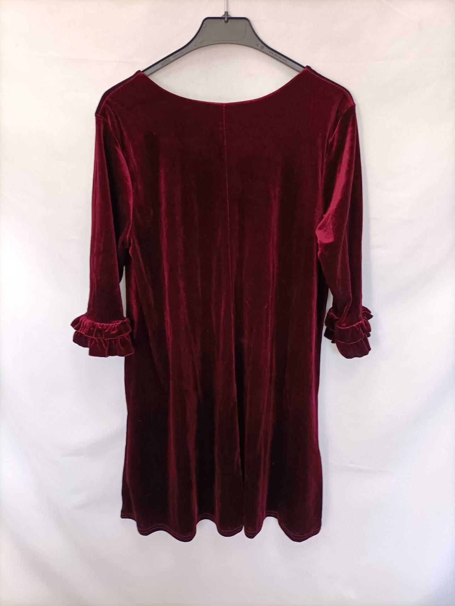 ATN MODE.Short burgundy velvet dress Ts/m