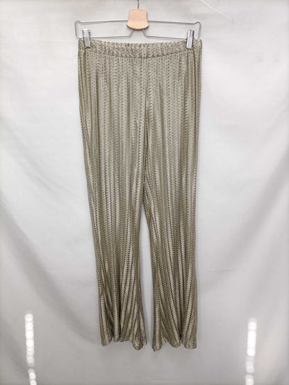 OTHERS.Golden bell-bottom pants Ts/m