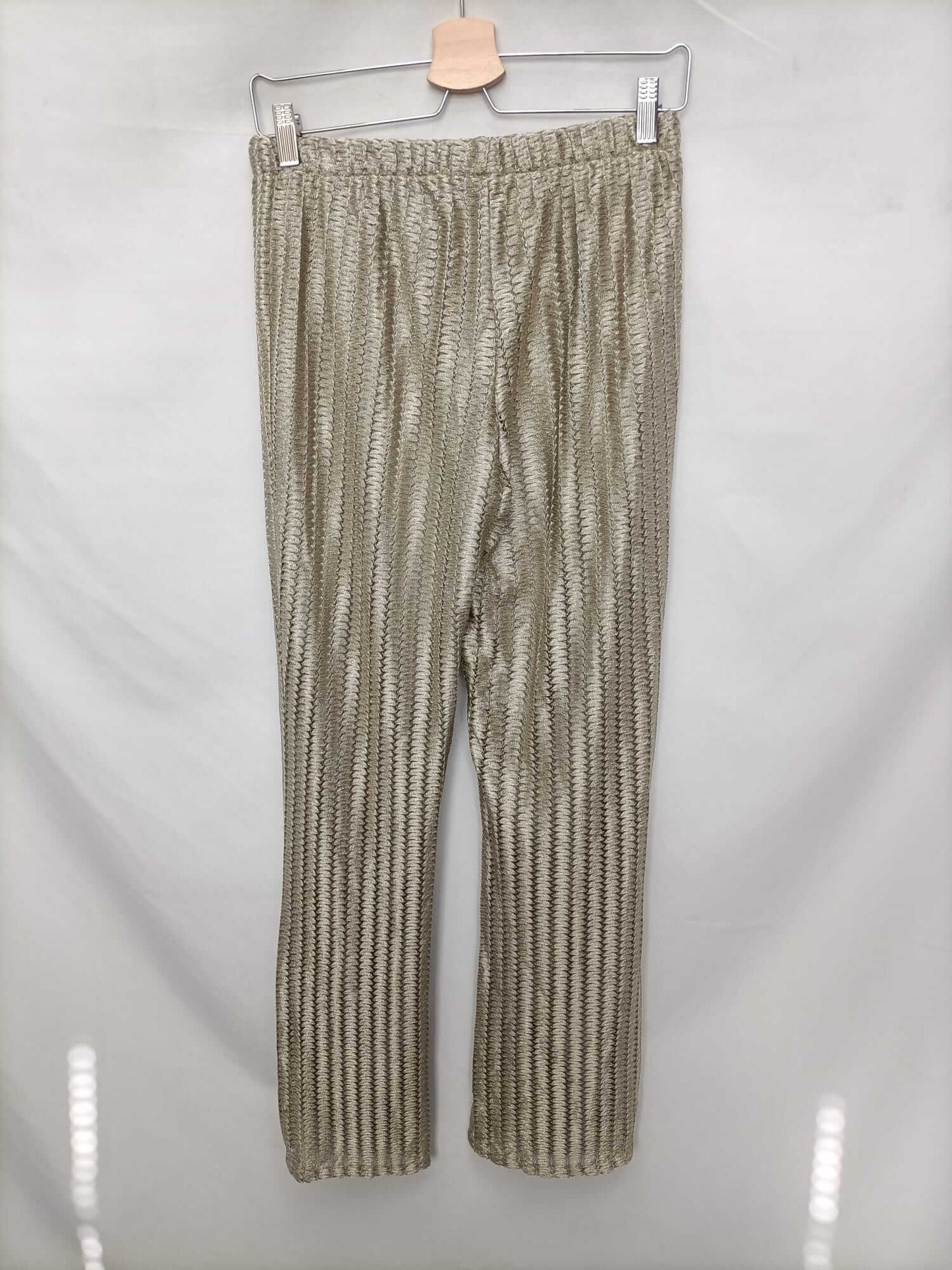 OTHERS.Golden bell-bottom pants Ts/m