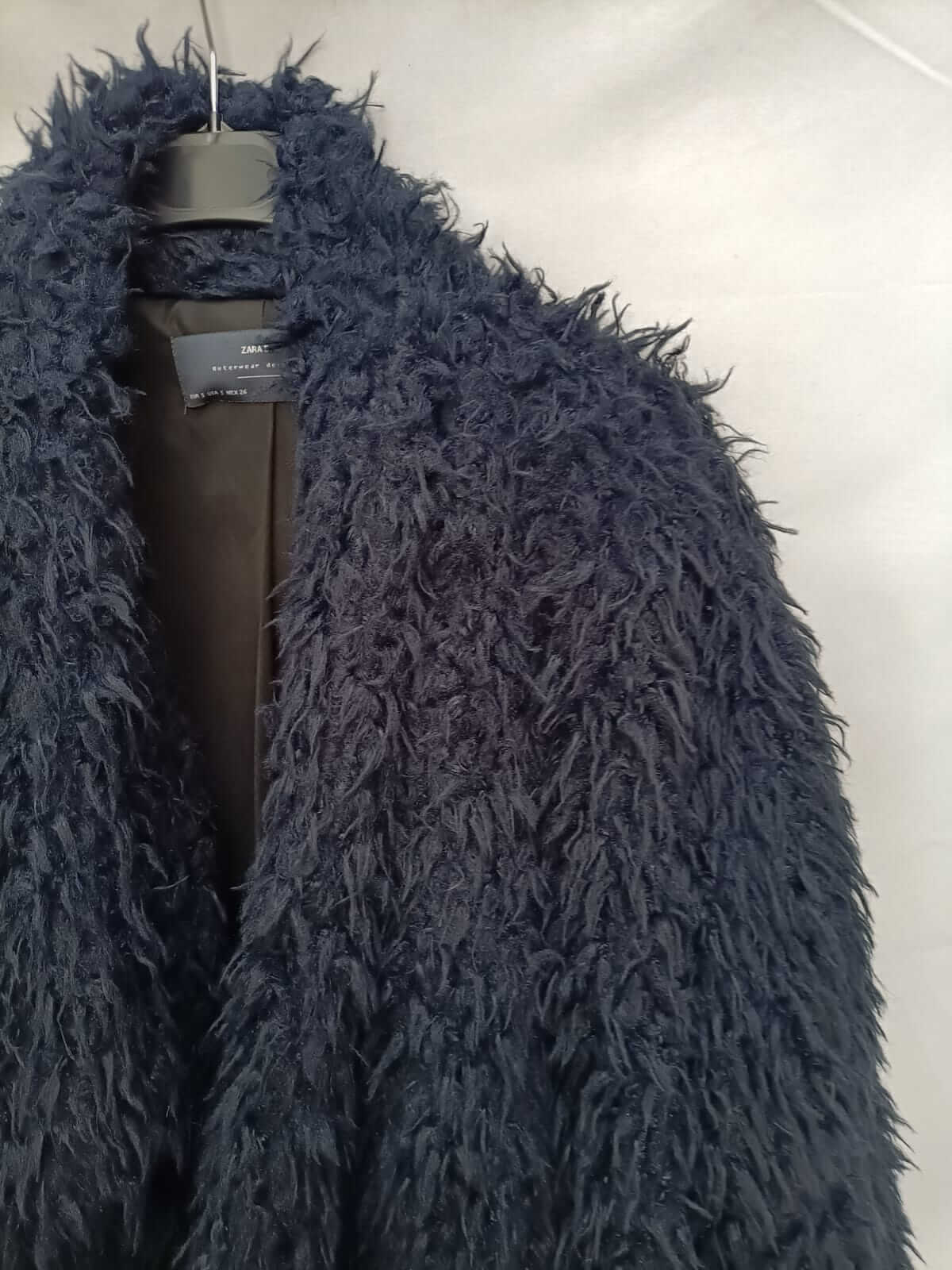 ZARA.Blue Ts sheepskin coat