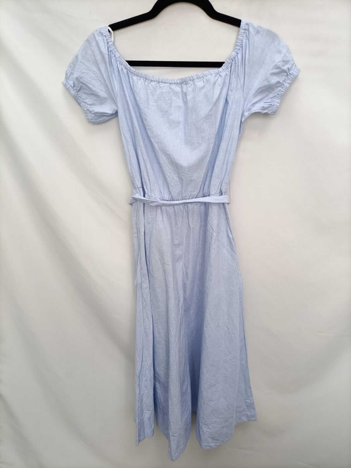 UTERQÜE.Vestido midi azul T.xs