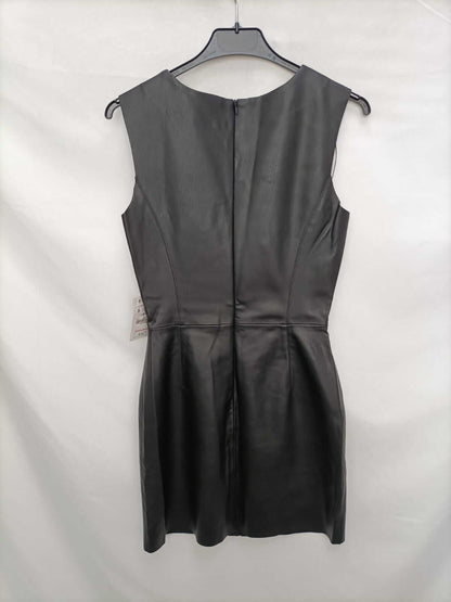 ZARA.Vestido efecto piel T.s