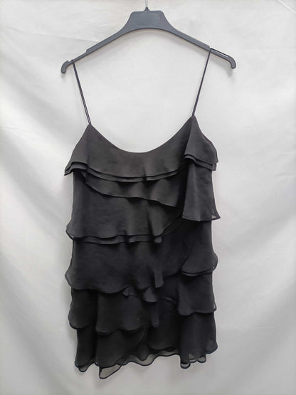 MANGO.Vestido negro tirantes T.s