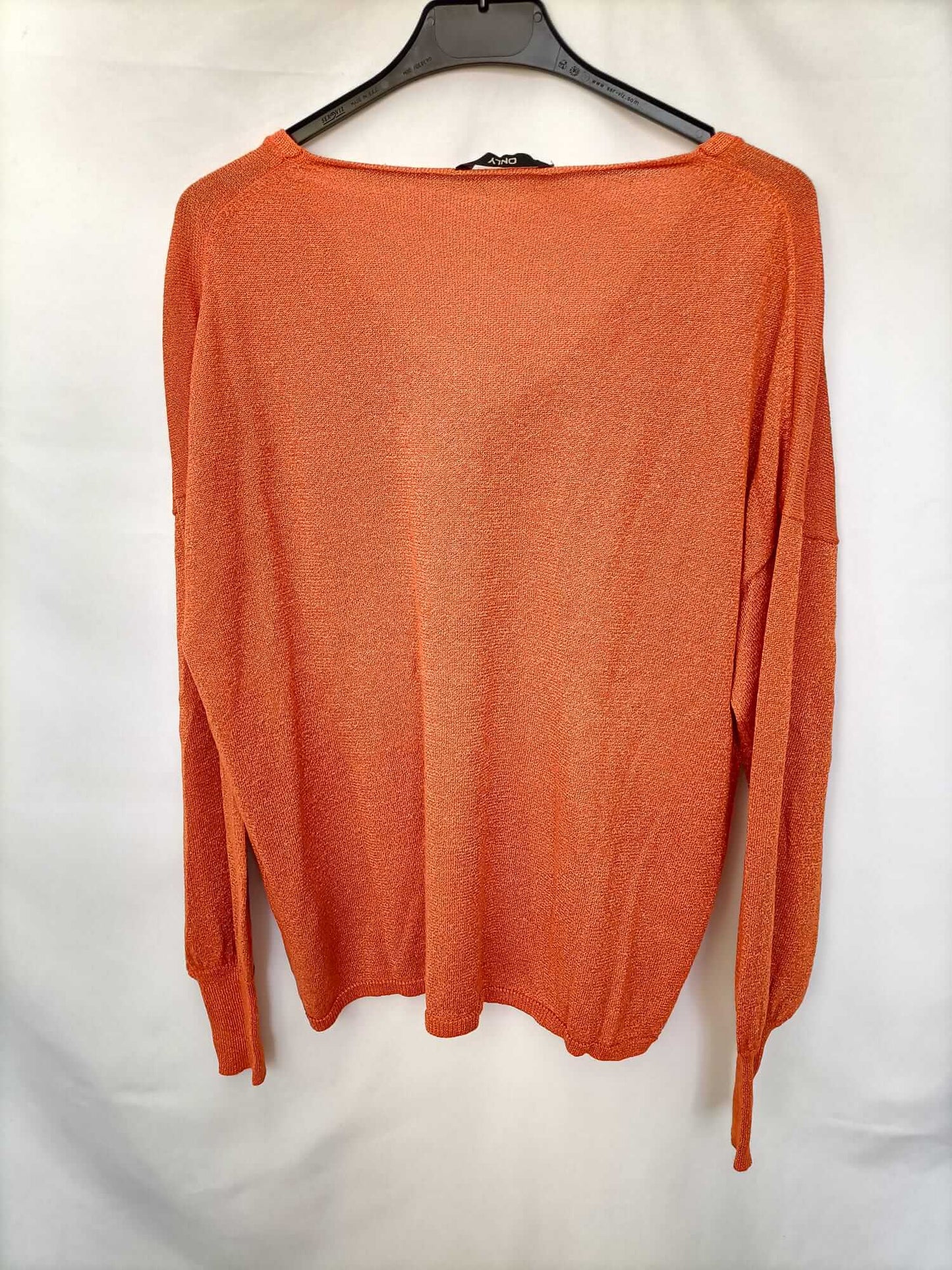 ONLY. Jersey naranja hilos metálicos T.m