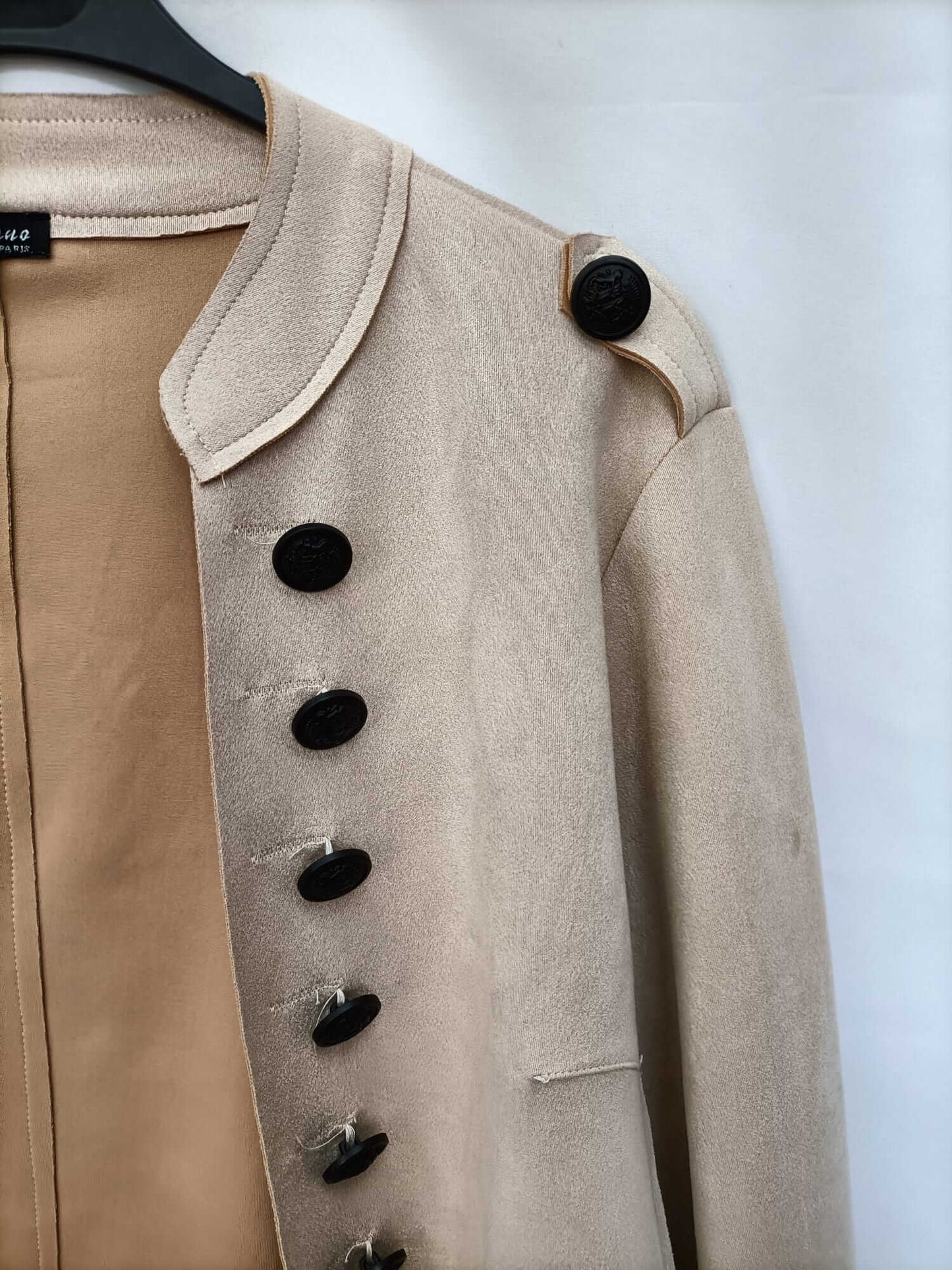 CIAO MILANO. Blazer antelina beige T.l