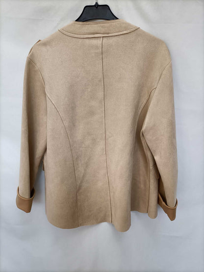 CIAO MILANO. Blazer antelina beige T.l