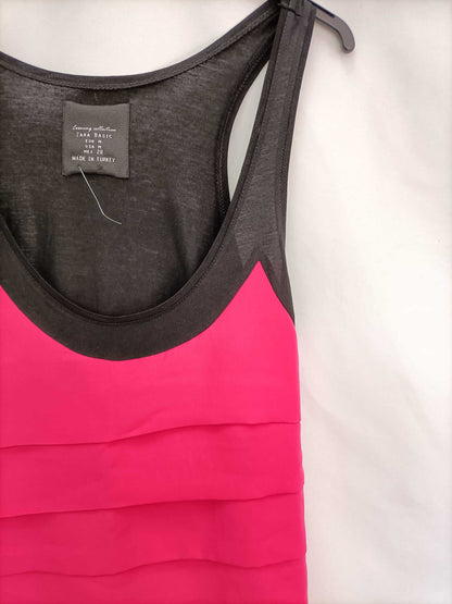 ZARA.Vestido bicolor T.m