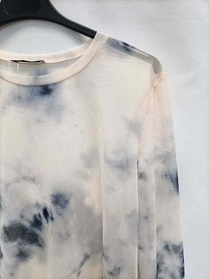 ZARA.Camiseta tul tie dye T.m