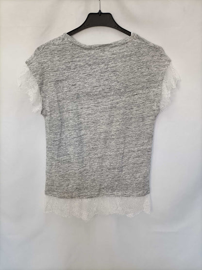ZARA. Heathered grey T-shirt Ts