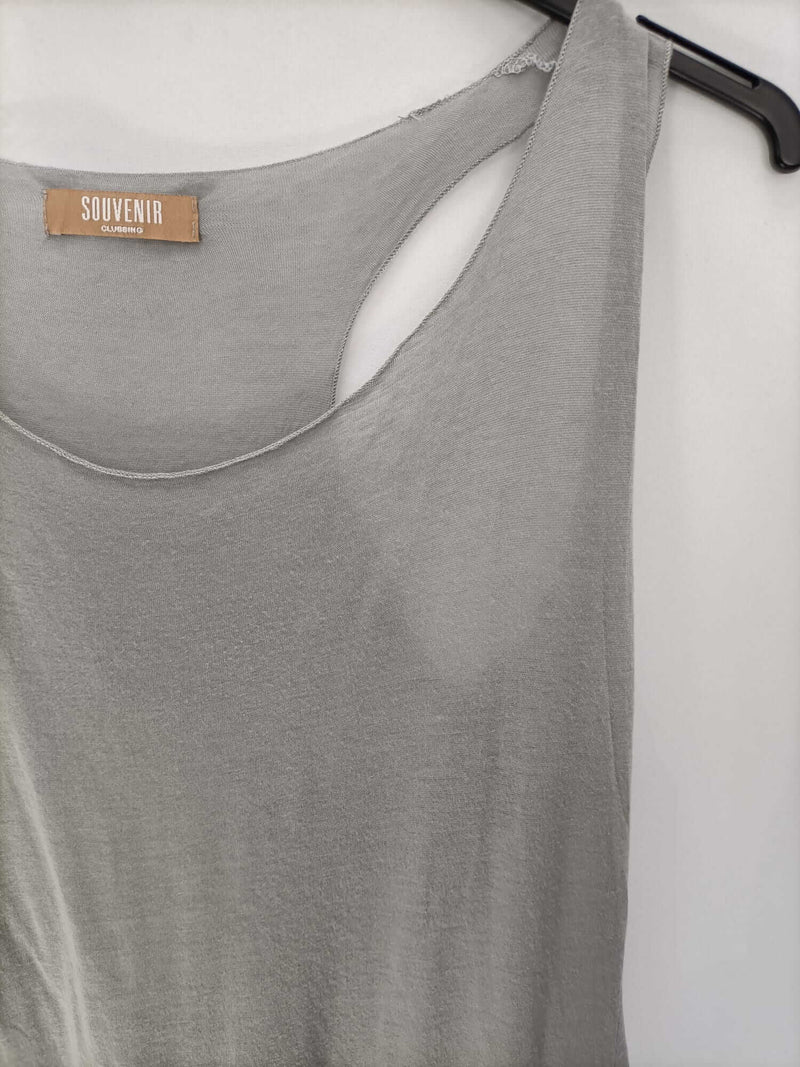 SOUVENIR.Camiseta finita gris T.L