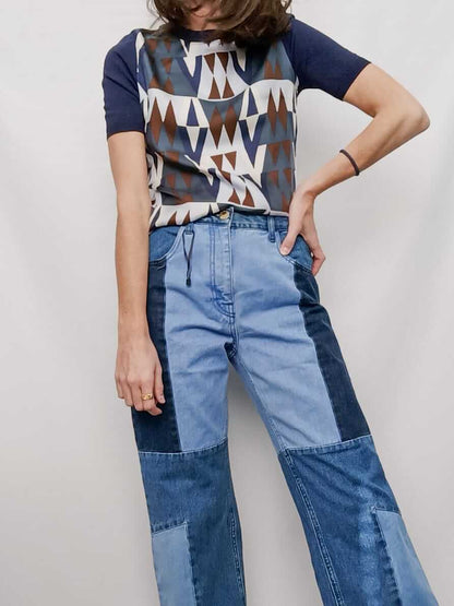 PEDRO DEL HIERRO.Top doble textura T.s