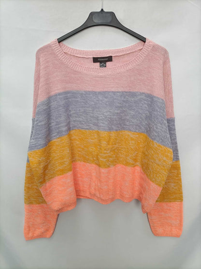 PRIMARK. Striped knit sweater Tm