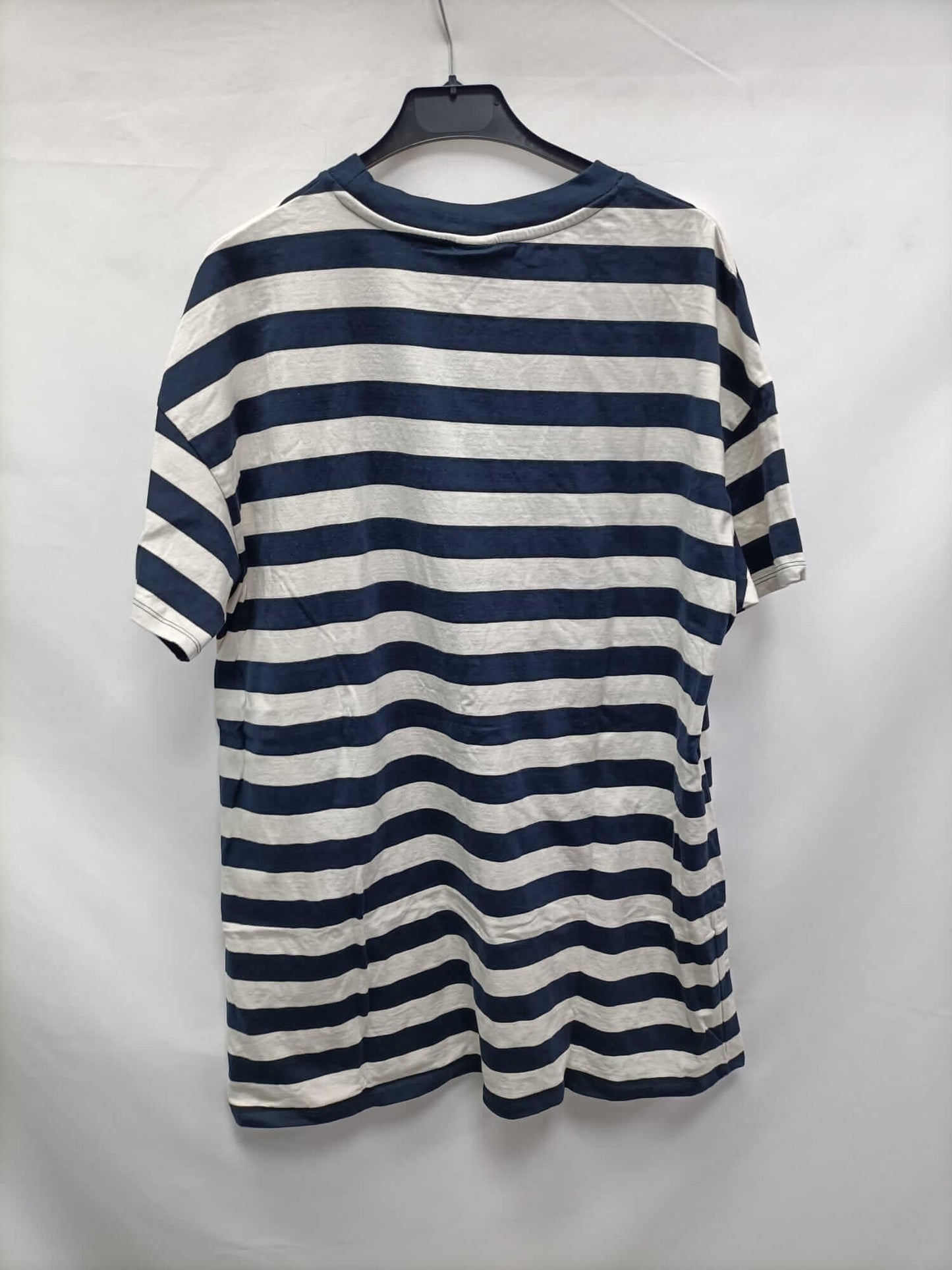 H&M.Camiseta larga oversized rayas T.s