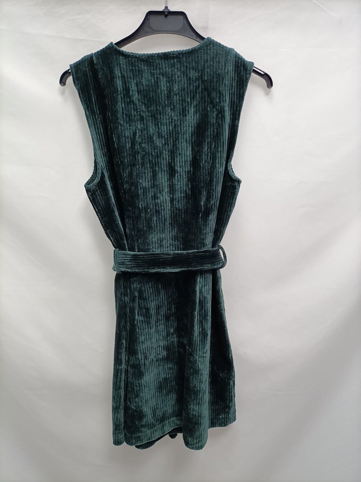MANGO.Vestido corto verde micropana T.m