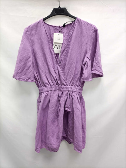 ZARA.Mono corto lila t.M