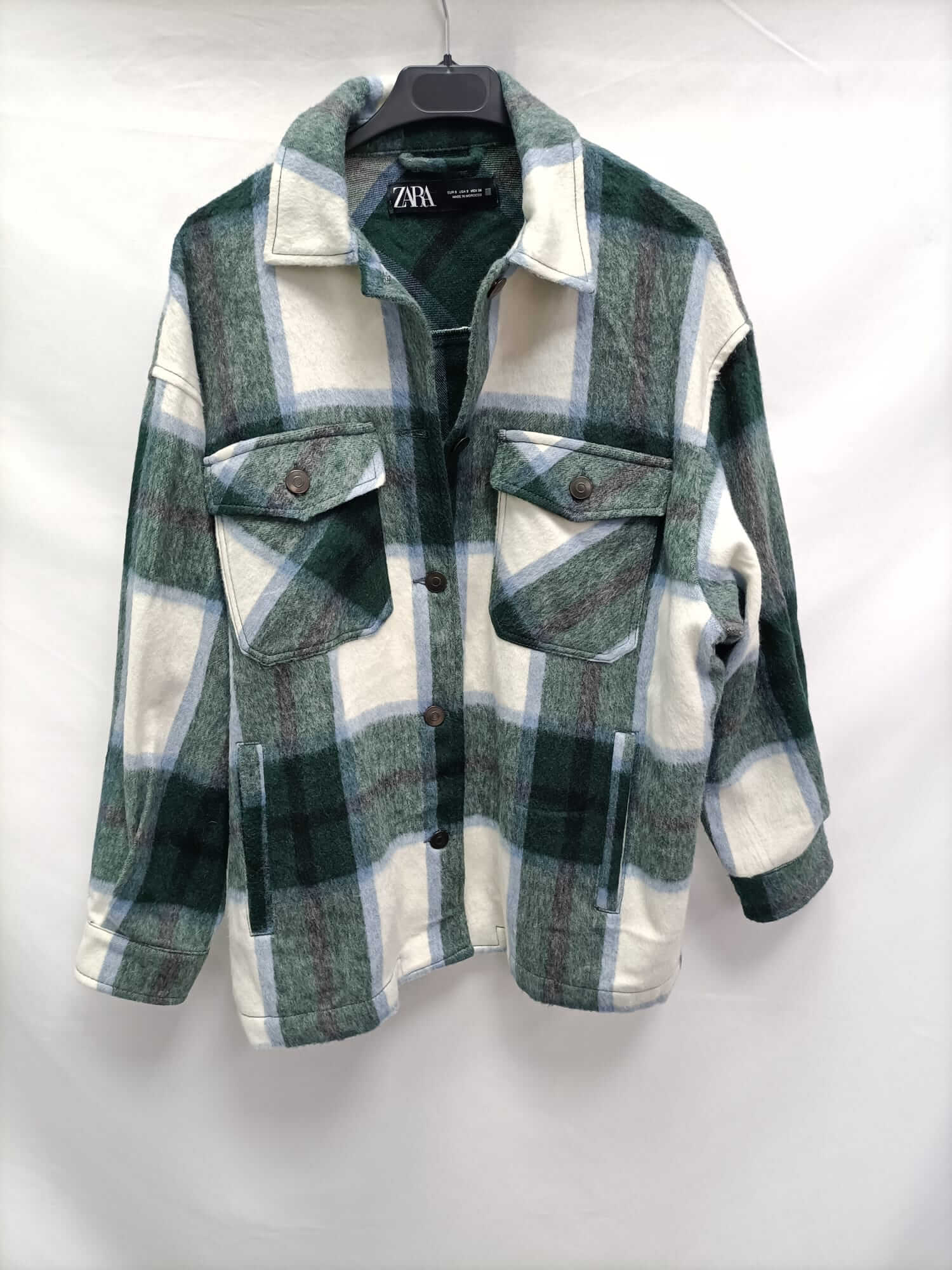 Chaqueta Sobrecamisa De Cuadros Zara Franela Cuadros – Hibuy Market