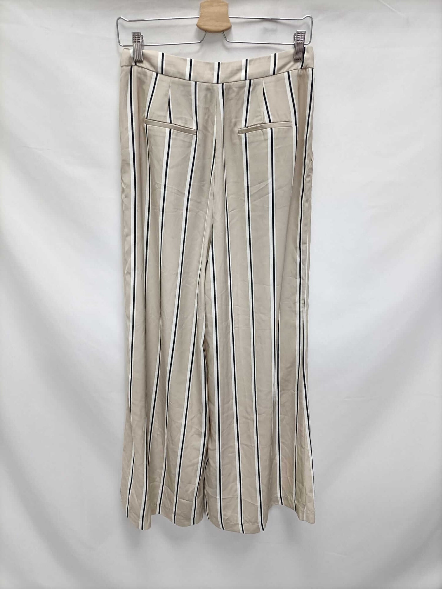 STRADIVARIUS.Pantalones palazzo rayas T.38