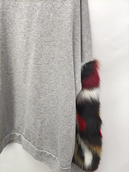 OTROS.Sudadera gris jaspeada TU (S)