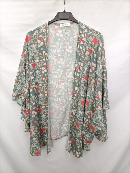 THE CLOSET. Kimono green flowers YOUR