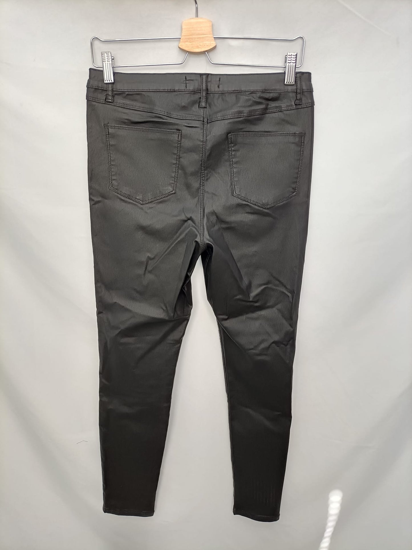 PRIMARK. Waxed skinny trousers size 42
