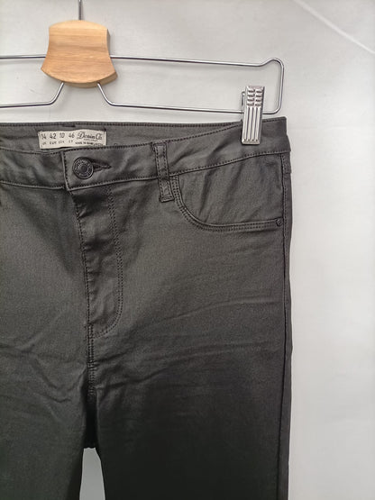 PRIMARK. Waxed skinny trousers size 42