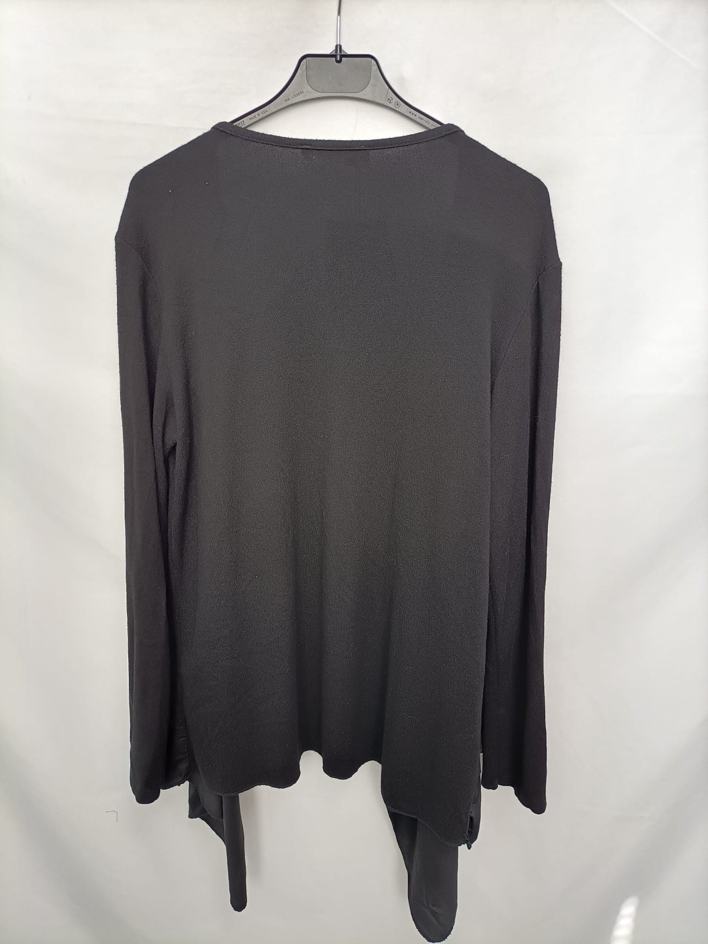 AMEE.Rebeca negra fluida solapa TU(M)