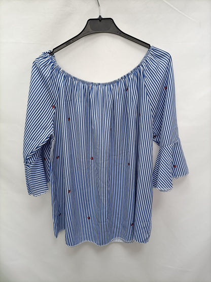 OTRAS.Top rayas mariquitas TU (L)