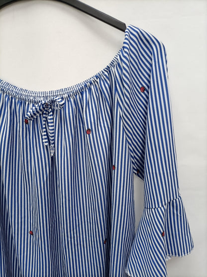 OTRAS.Top rayas mariquitas TU (L)