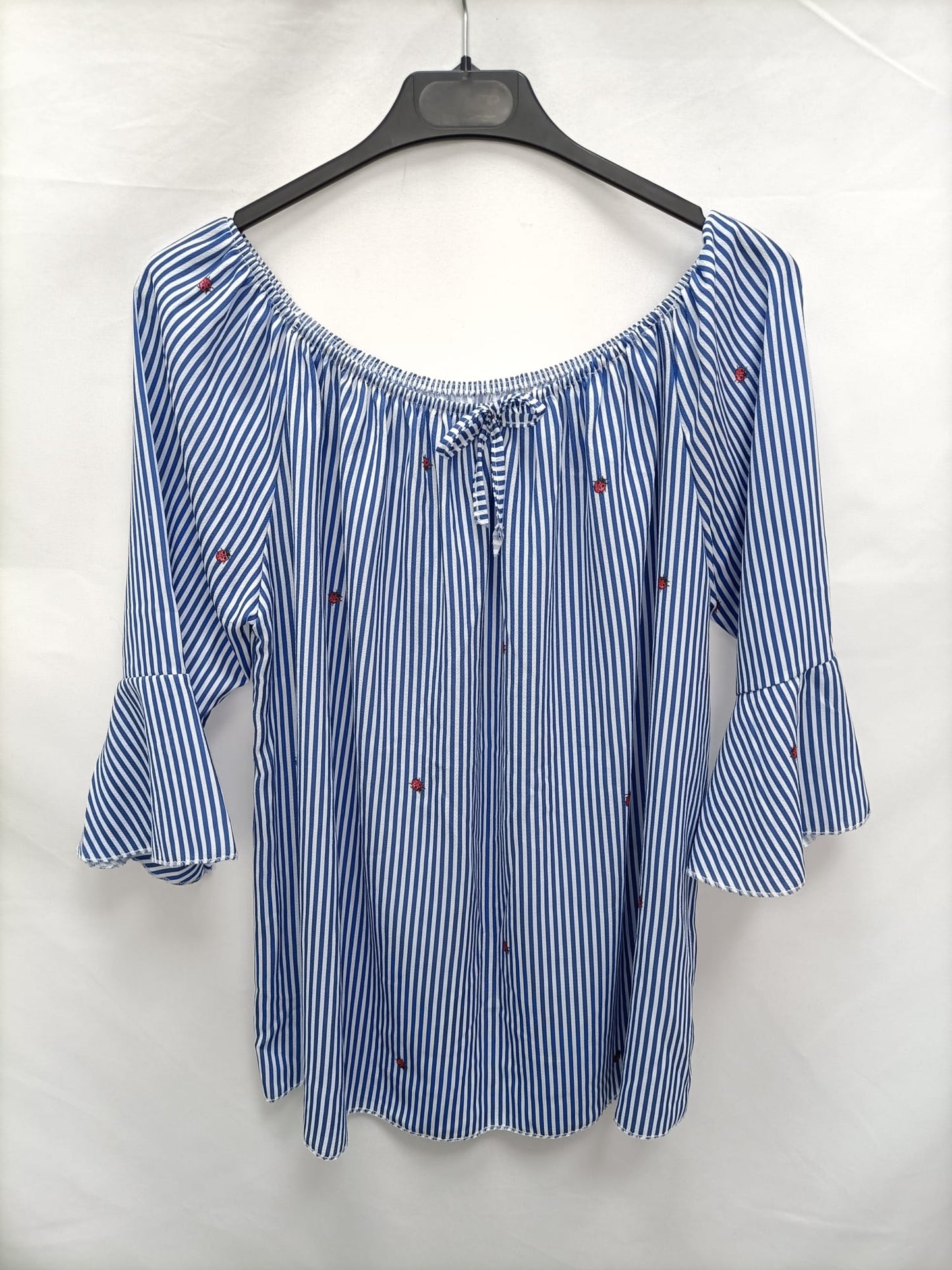 OTRAS.Top rayas mariquitas TU (L)