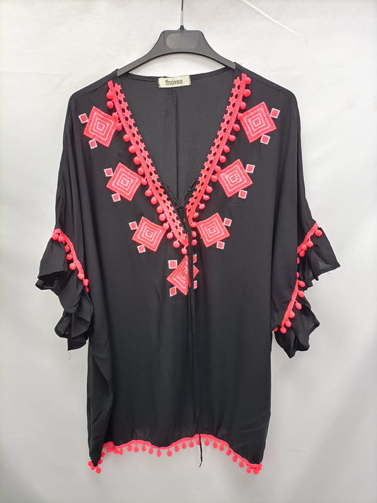 FINOVAS.Blusa estilo kaftan TU (L)